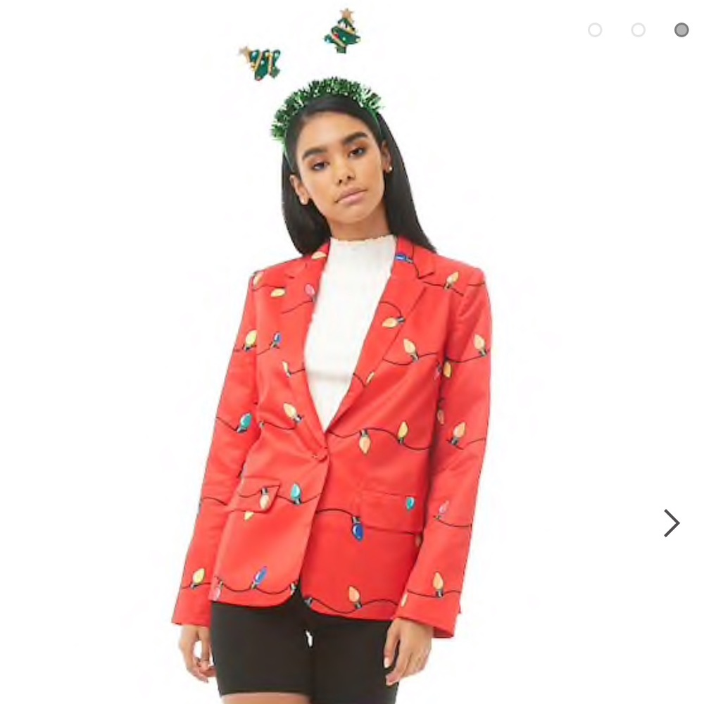 Forever21 Christmas Lights Blazer
